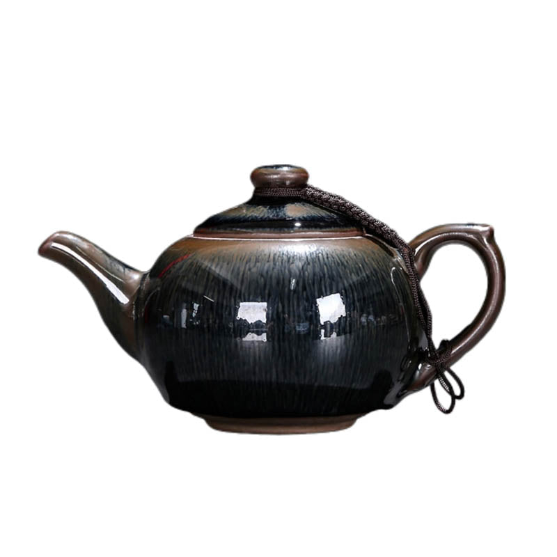Hare's Fur Phoenix Tenmoku Teapot – Artisan Ceramic – CarvedWare