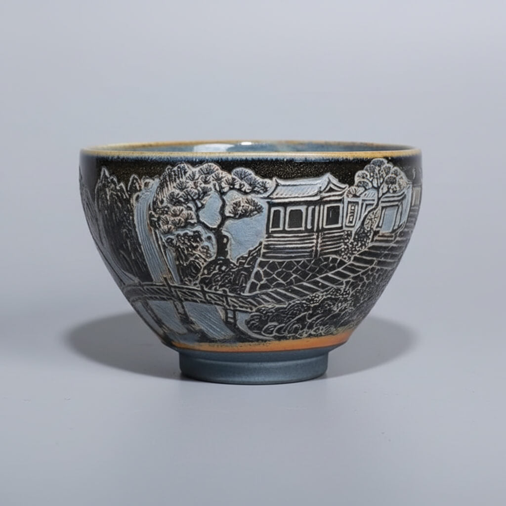 Hand-Carved Tenmoku vs Regular Tenmoku