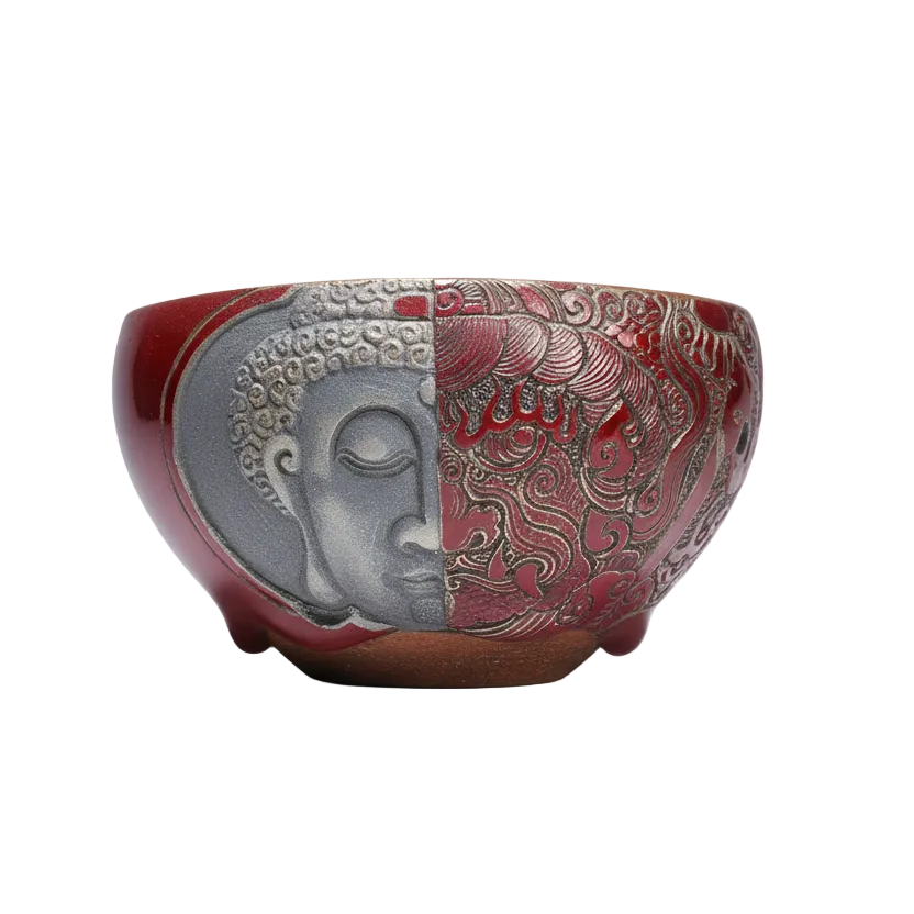 Hand-carved Porcelain - Between Angel and Demon