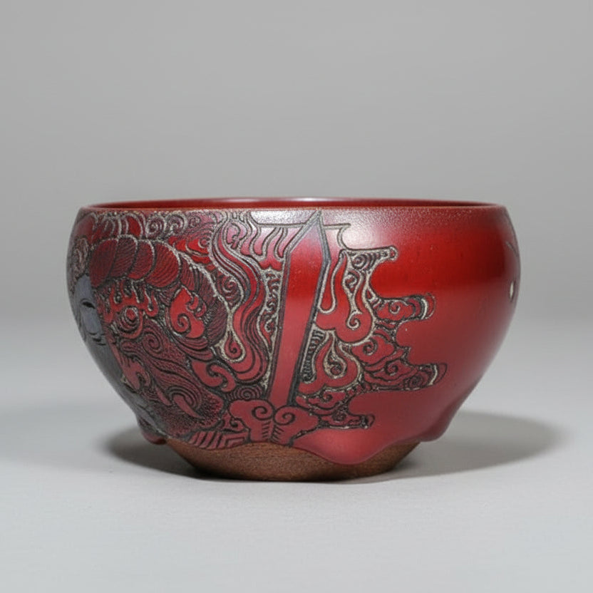 Hand-carved Porcelain - Between Angel and Demon