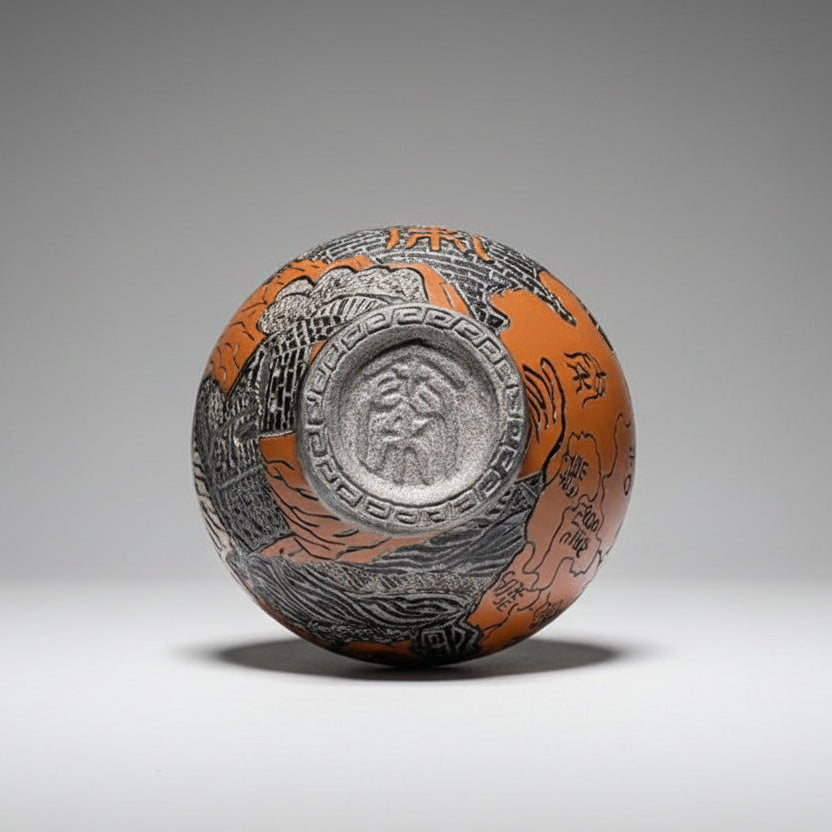 Carved Tea Cup ( Qin Shi Huang, the First Emperor )