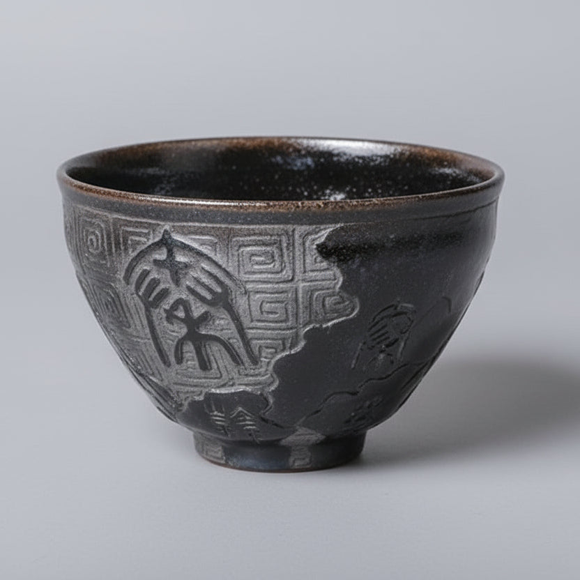 Porcelain Carving First Emperor of China Qin Shi Huang