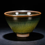 Tenmoku Match Green Tea Cup
