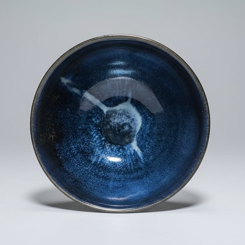 Carved Porcelain Tea Bowl - Elephant