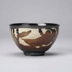 Carved Porcelain Tea Bowl Arowana