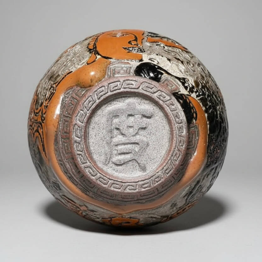 Carved Porcelain Tea Cup - Half Buddha Whole Self