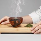 Carved Tea Cup Qin Shi Huang, the First Emperor