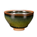 Tenmoku Match Green Tea Cup
