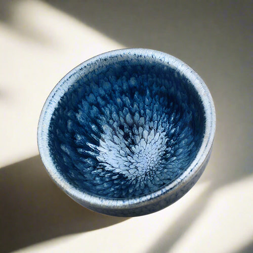 Ashen Bloom Jian Zhan Tenmoku Tea Cup