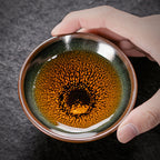 Tenmoku Match Green Tea Cup