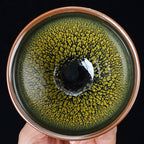 Green Glaze Tenmoku Jian Zhan Tea Cup