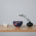 Hand-Carved Porcelain Tea Bowl Frog in Serene Freedom