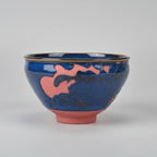 Hand-Carved Porcelain Tea Bowl Frog in Serene Freedom