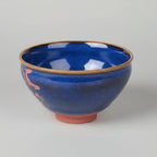 Hand-Carved Porcelain Tea Bowl Frog in Serene Freedom