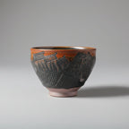 Hand Carved Porcelain Tea Cup Countryside Cottages