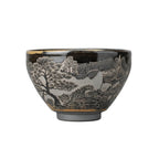 Hand-Carved Porcelain Tea Cup Home Decor Decorative Bowl
