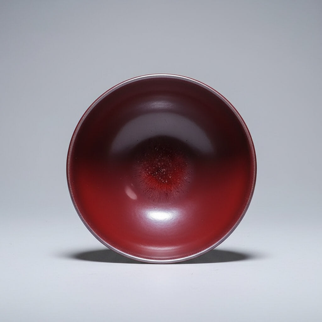Hand-Carved Porcelain Tea Bowl -Great Wall