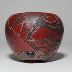 Hand-Carved Porcelain Tea Bowl -Toast to the Moon