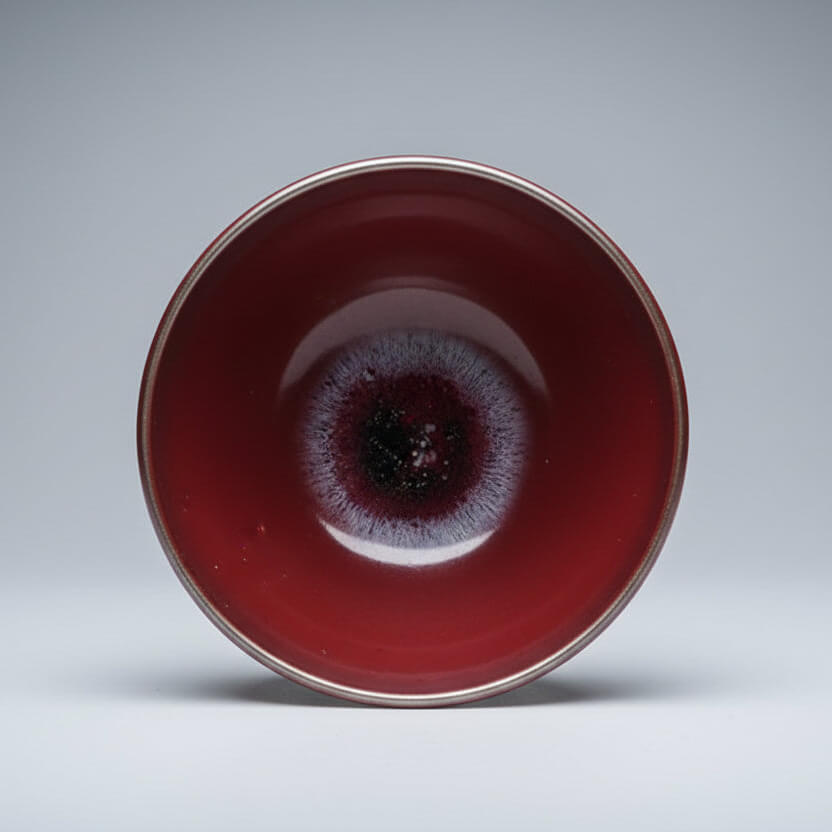 Hand-Carved Porcelain Tea Bowl -Toast to the Moon