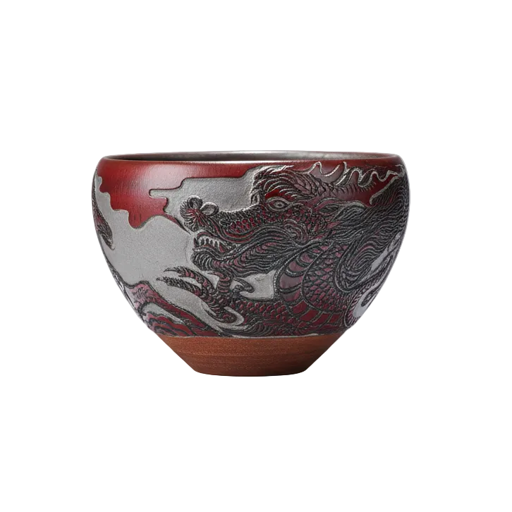 Hand-carved Porcelain - Dragon and Horse