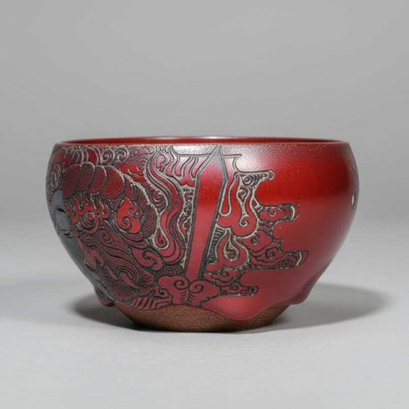 Hand-carved Porcelain - Between Angel and Demon