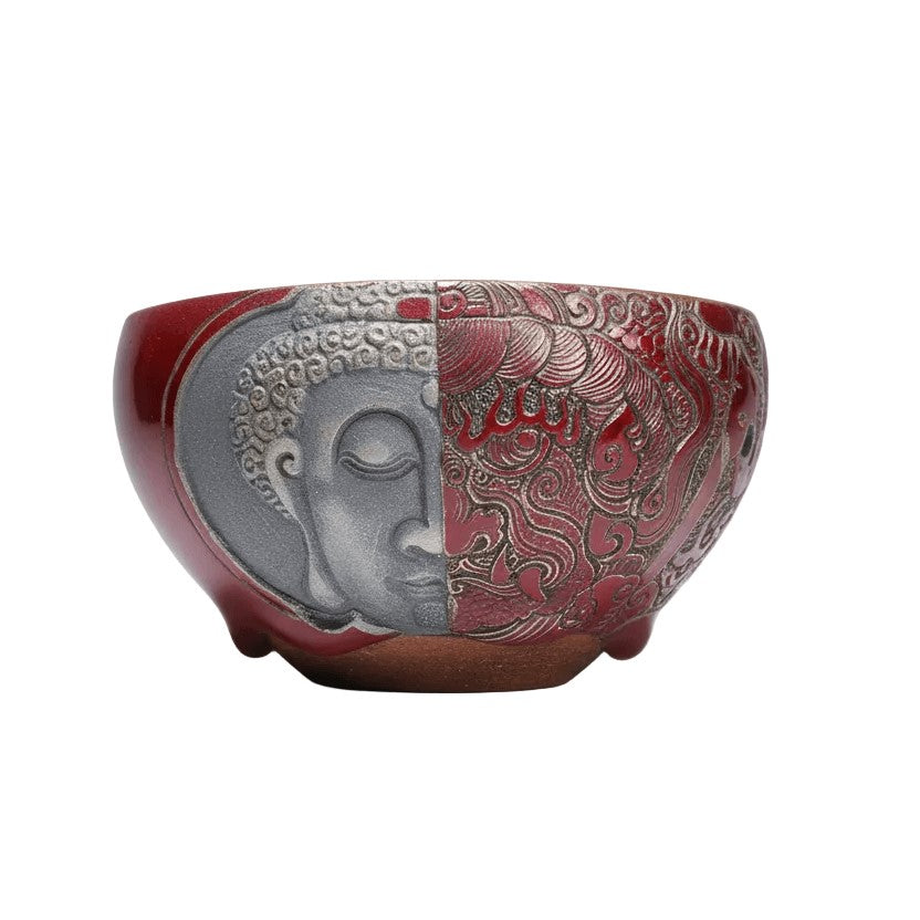 Hand-carved Porcelain Between Angel and Demon