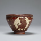 Hand Carved Ceramic Decorative Bowl Bull OX