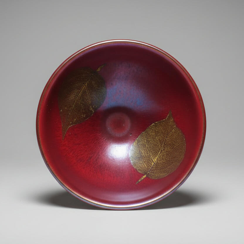 Hand Carved Porcelain Tea Bowl Buddha Hand Gently Holding Flower