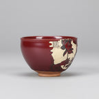 Hand Carved Porcelain Tea Bowl Buddha Hand Gently Holding Flower