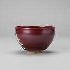 Hand Carved Porcelain Tea Bowl Buddha Hand Gently Holding Flower
