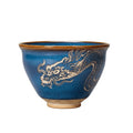 Hand Carved Ceramic Bowl Dragon