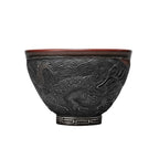 Hand Carved Porcelain Tea Bowl Dragon