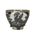 Hand Carved Porcelain Tea Cup Fly Dragon