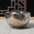 Handmade Square Tenmoku Tea Cup