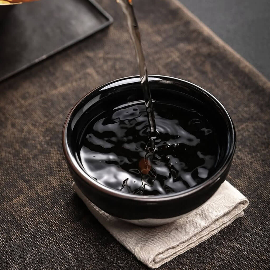 Celestial Night - Jian Zhan Tenmoku Black Gold Glazed Tea Cup