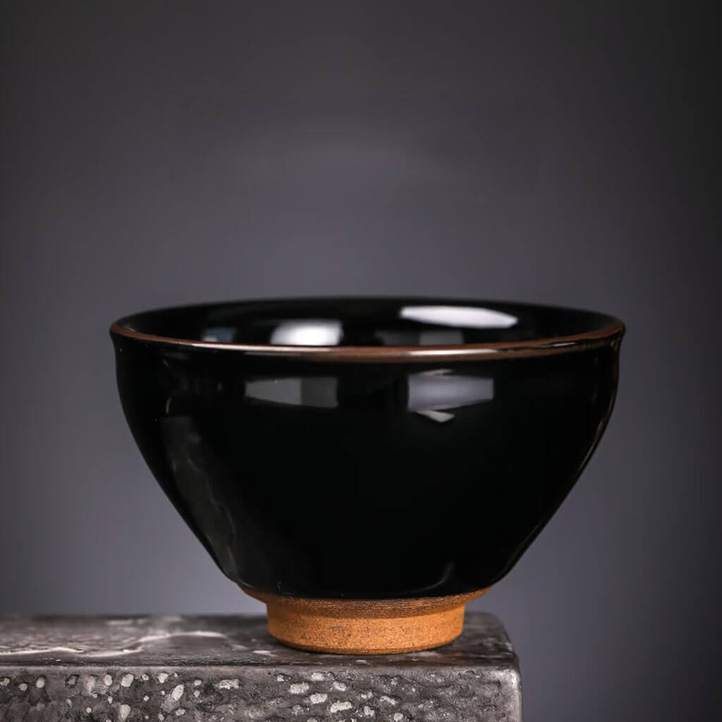 Celestial Night - Jian Zhan Tenmoku Black Gold Glazed Tea Cup