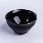 Celestial Night - Jian Zhan Tenmoku Black Gold Glazed Tea Cup