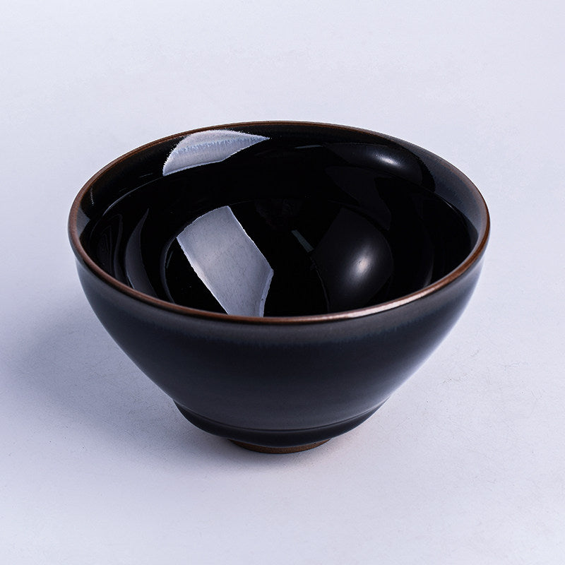 Celestial Night - Jian Zhan Tenmoku Black Gold Glazed Tea Cup