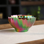 Peacock Tail Golden Jian Zhan Tenmoku Tea Cup