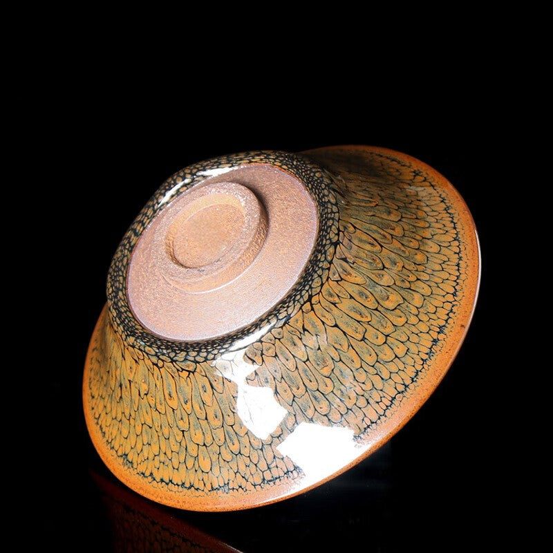Honeycomb Jian Zhan Tenmoku Tea Cup / Chawan Bowl