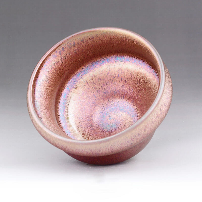Colourful NiuNiu Jian Zhan Tenmoku Chawan Tea Cup