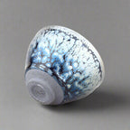 peacock jian zhan tenmoku ware tea cup