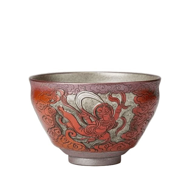 Porcelain Carved Ancient Buddhist Caves Celestial dancers