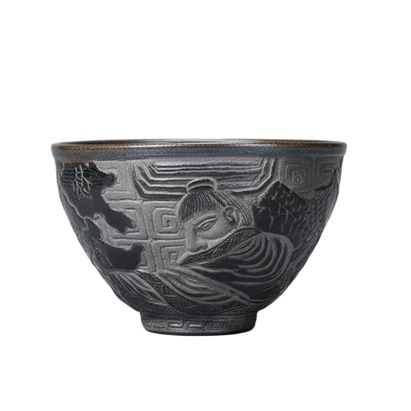 Porcelain Carving First Emperor of China Qin Shi Huang