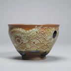 Porcelain Carving Golden Dragon