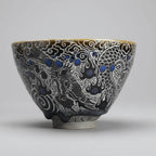 Porcelain Carving Nine Pearl Dragon King