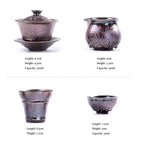 Sunset Tenmoku Jian Zhan Tea Set