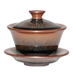 Hare's Fur Gaiwan Tenmoku Set
