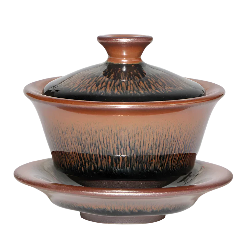Hare's Fur Gaiwan Tenmoku Set
