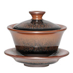 Hare's Fur Gaiwan Tenmoku Set